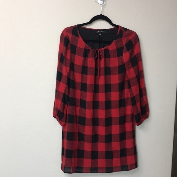 Madewell buffalo plaid dress size XS. - Picture 1 of 8